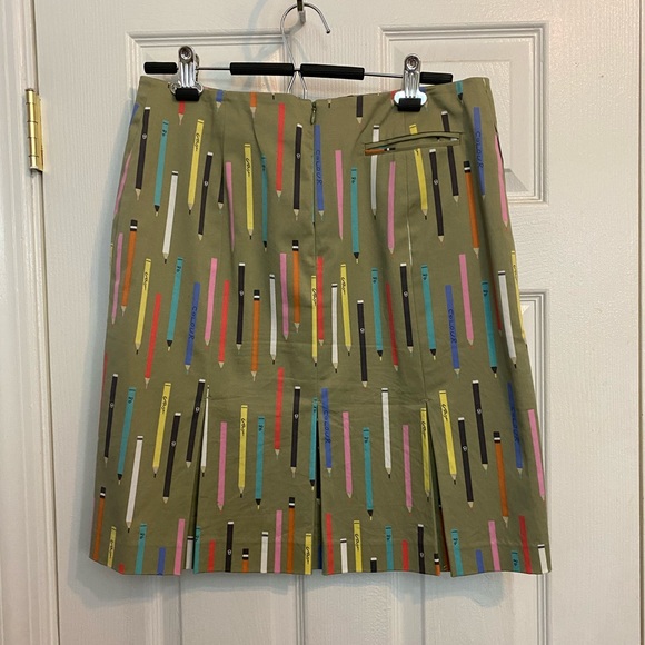 Anthropologie Elevenses Pencils Skirt Library sz10 - Picture 2 of 8